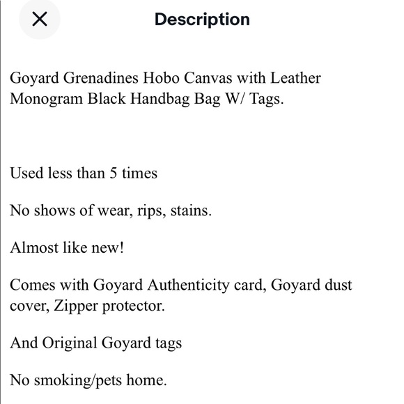 Authentic Goyard goyardine Grenadines shoulder bag - Picture 14 of 16